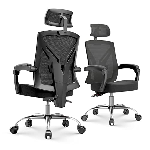 Hbada Ergonomic Office Chair High Back Desk Chair Recliner Chair With Lumbar Support Height