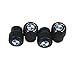 PLKN 4pcs Black Color BMW Logo Car Accessories Big Head Valve Cap Fit For BMW Car Model