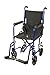 Drive Medical Deluxe Lightweight Aluminum Transport Wheelchair, Blue, 17