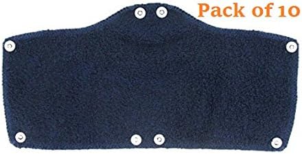 Snap On Hard Hat Sweatband By Tuff America - Hot Weather Head Sweat Accessories - Blue (Pack of 10)