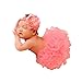 CX-Queen® Baby Photography Prop Infant Lovely Costume Tutu Dress Flower Headband Set Orange