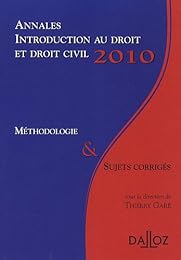 Introduction au droit et droit civil, 2010