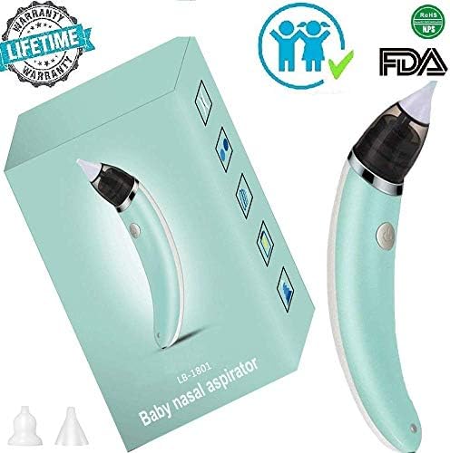Electric Nasal Aspirator Silicon Tip, Nasal Aspirator for Baby, Electric Nasal Aspirator, Baby Nasal Aspirator Electric Nose Cleaner, Safe Hygienic for Newborns by EvoBaby