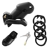 CHICTRY Men's Lightweight Medical Grade Resin Birdcage Enhancer Briefs Thong Black One Size