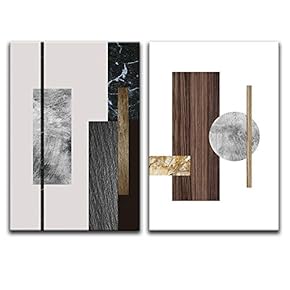 2 Piece Canvas Wall Art Modern Art Canvas Prints Home Artwork Decoration for Living Room,Bedroom - 16"x24" x 2 Panels