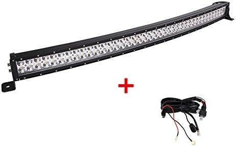 ExclusiveX Curved 50'' 288W LED Light Bar Flood And Spot Combo Beam Cree Work Light Waterproof IP67 For Off-road SUV Boat 4X4 Jeep Lamp 4WD