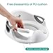 Potty Training Seat For Kids Boys Girls Toddlers Toilet Seat For Baby With Cushion Handle And Backrest Toilet Trainer For Round And Oval Toilets (White)
