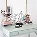 Flexzion Jewelry Display Tree Stand, Earring Necklace Holder Rack Organizer Tower Table Top Decor - Ideal for Bangles Pendants Anklet (Silver)
