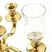 Koyal Wholesale Candelabra Hurricane Glass Shades,3-Inch Clear, Bulk Set of 6 Peg Votive Holders