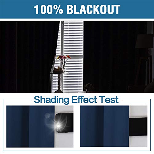 image for Flamingo P Extra Wide Blakcout Curtains for Patio Doors, 100% Blackout