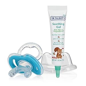 Dr. Talbot’s Naturally Inspired Soothing Gel for Sore Gums with Bonus Gum-EEZ Teether Combo, Benzocaine Free, Belladonna…