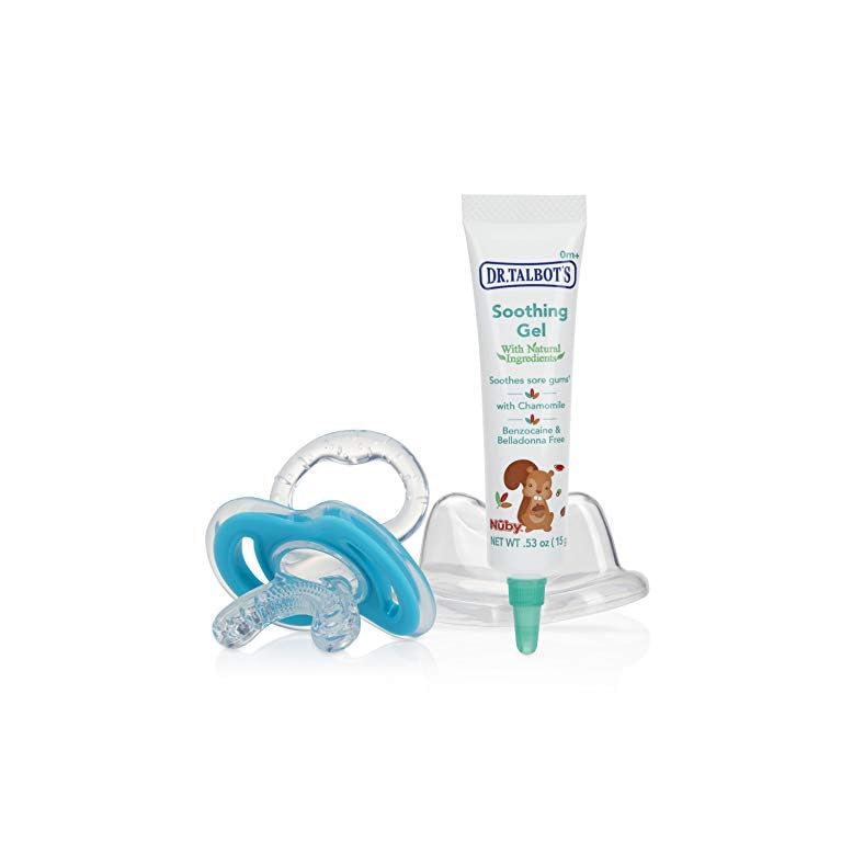 Dr. Talbot’s Naturally Inspired Soothing Gel for Sore Gums with Bonus Gum-EEZ Teether Combo, Benzocaine Free, Belladonna…