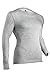 Indera Men's Two-Layer Performance Thermal Underwear Top with Silvadur, Heather Grey, Large