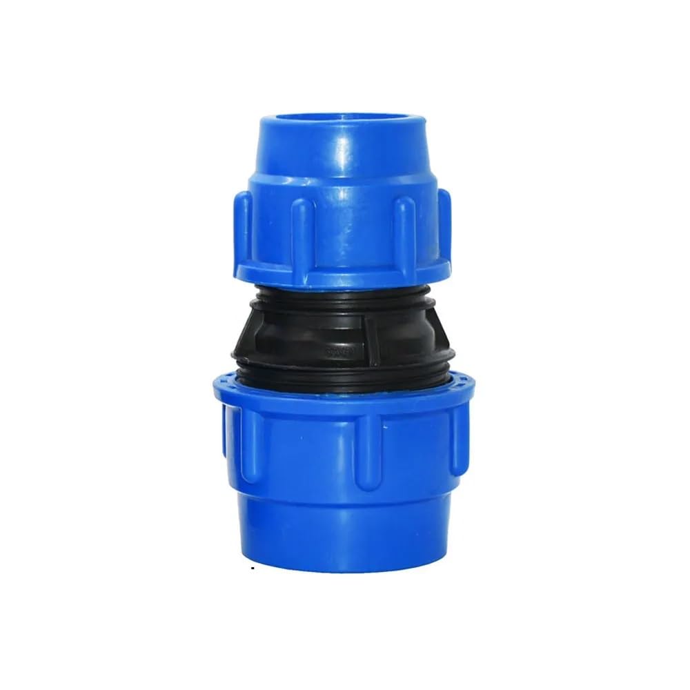 MiJunHD PE Pipe Reducing Straight Connector,63mm to 50mm Reducer Coupler Hose Connection Plastic Quick Fittings for Garden & Agriculture Watering (1 Piece)