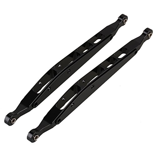 Black Aluminium Rear Lower Chassis Linkage Link for RC1:10 AXIAL YETI Rock Racer 90026 Racing Climbing Rock Crawler Pack of 2