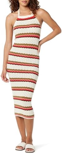 ladies striped backless dress Wholesale Sweetkama Ladies Striped Backless Long Sleeves Knit Dress for your store