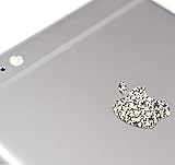 Silver Glitter Color Changer Overlay for Apple iPhone 7 and 7 Plus Logo Vinyl Sticker Decal