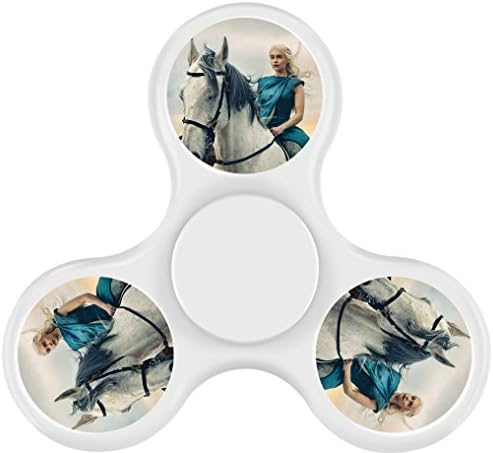 Game Fidget Spinner of Thrones Hand Spinning Top Focusing Toys High Speed Durable Bearing Stress Reducer for Relaxation ADD ADHD Anxiety for Adult Kids White