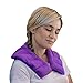 Microwavable Heating Pad for Sore Neck and Shoulder Pain Relief - Moist Microwave Heating Pad for Muscles and Joints - Microwave Hot Pack Heat Pad for Stiff Neck and Stress Relief - 1 Heat Pack Purple