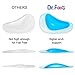 Dr. Foot's Arch Support Insoles for Flat Feet, Relieve Pain from Plantar Fasciitis, PU Gel Orthopedic Orthotic Insoles-2 Pairs(Upgrade-Blue)