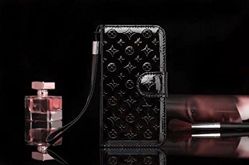 For apple iphone 5 6 s 7 8 plus X 10 Luxury Famous Deluxe Monogram Flowers Grid Leather Flip Filo Wallet Bag Card Cash Case Cover S (Black, For iphone X)