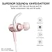 Picun Wireless Headphones 10 Hrs Battery V4.1 CSR Bluetooth Sport Earphones, HiFi Stereo Bluetooth Headphones with Mic, IPX6 Sweatproof Magnetic Earbuds Secure Fit for Running Gym Workout (Rose Gold)thumb 1