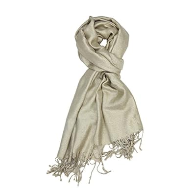 Achillea Sparkling Metallic Pashmina Shawl Wrap Scarf for Wedding Evening Dress Achillea Sparkling Metallic Pashmina Shawl Wrap Scarf for Wedding Evening Dress