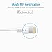 [Apple MFi Certified] OLALA 3.3 Feet Lightning USB Cable Sync and Charging Cord for iPhone, iPad, iPod (White)