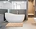 LuxUrux Bathroom Rugs Sets 2 Piece: Quick Dry, Soft Plush Anti-Slip, Super Absorbent. Includes Rectangular (31x20 inches) & U-Shaped Toilet Mat (20x20 inches) | Marzipan