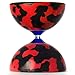 Firetoys Jester Medium Diabolo (R/Bk) with Aluminium Diablo Sticks (incl String) Bag