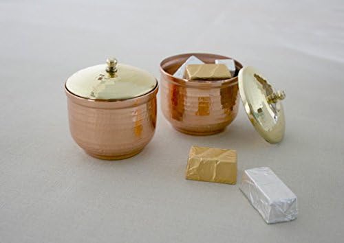 Trinket Box - Copper Container and Lid Brass