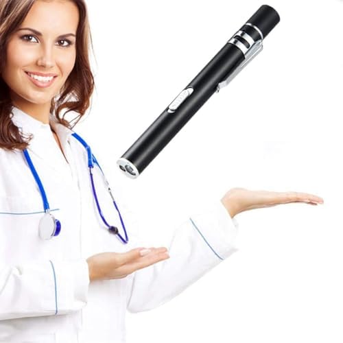 Lotto Da 10 Penne Luminose Mediche LED Ricaricabili – Con Scala Pupillare E Righello – EDC, IP65