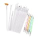 Yimart Pack of 20,Nail Art and Gel Acrylic Drawing Painting Brush Set with Dotting Pen Tools (B)