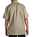 Dickies mens Short-sleeve Work Shirt, Khaki, X-Large