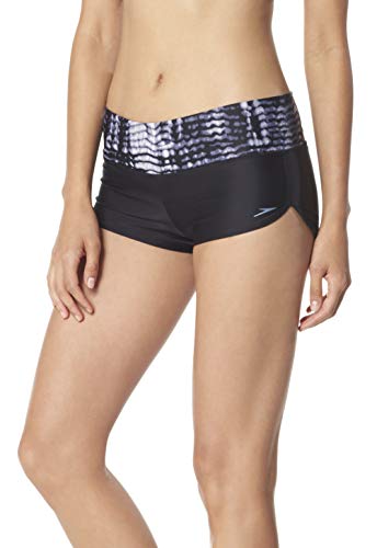 Speedo Blocked Boyshort, Grey, X-Small