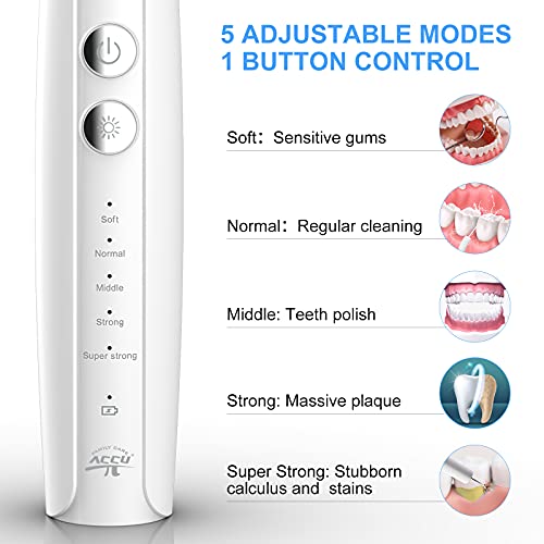 Plaque Remover for Teeth, Ultrasonic Tooth Cleaner Tartar Calculus Remover Tooth Stains Remover