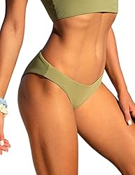 CRZ YOGA Womens Bikini Bottom Low Waisted Cheeky