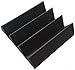 Soundproofing Acoustic Studio Foam - Bass Absorbing Wedge Style Panels 2 Pack 12in x 12in x 3 Inch Thick Tiles (Charcoal)