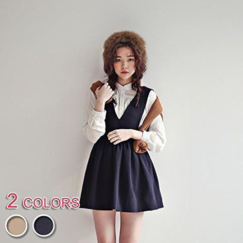 Amazon 着回しタック入りジャンプスカート フリー ダークブルー スカート 通販