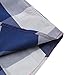Shirts, Cokle Men Slim Fit Long Sleeve Casual Blouses Plaid Button Down #099 Blue EUR L (US M)