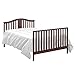 Graco Solano 4-in-1 Convertible Crib With Mattress, Espresso, Converts to Toddler Bed Day Bed or Full Bed, Three Position Adjustable Height Mattress (Premium Mattress Included)