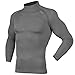 Compression Tight Shirt Baselayer Running Shirt Top Yoga Rash Guard men women (SGO31, L)