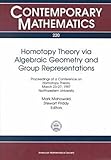 Homotopy Theory Via Algebraic Geometry and Group Representations : Proceedings of a Conference on Homotopy Theory, March 23-27, 1997, Northwestern University, , 0821808052