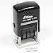 Shiny Self-Inking Rubber Date Stamp – SCANNED – S-303 – Red Ink