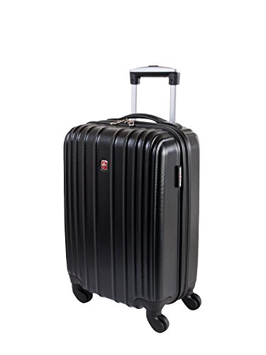 Swiss Gear Sion Hardside Spinner International Carry-On Luggage 20-Inch, Black