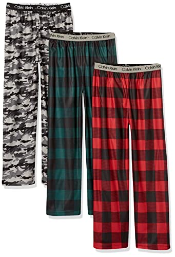 Calvin Klein boys Soft Brushed Micro Pant 3-pack