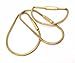 Honbay 3pcs Different Shape Brass Key Ring Key Holder