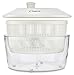 Ozeri Italian Made Fresca Salad Spinner and Serving Bowl, BPA-Free,White, 4.4 qt