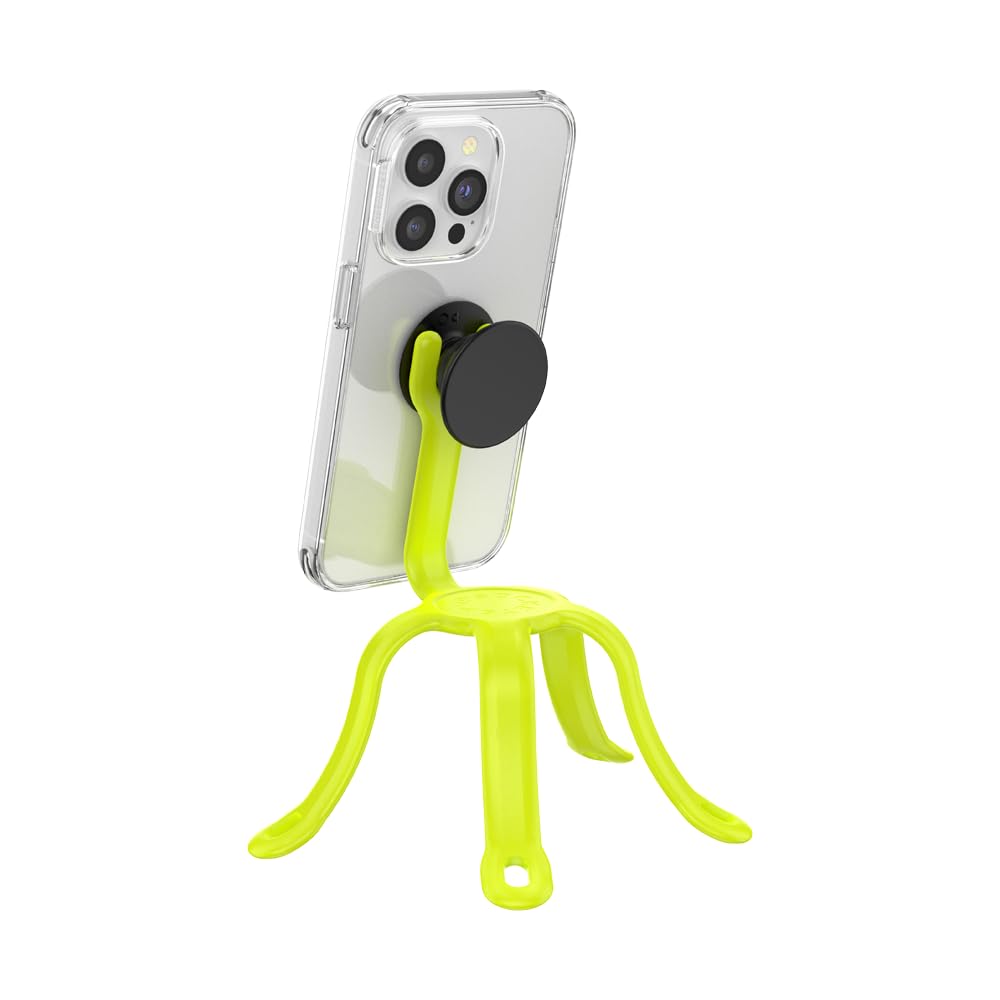 PopSockets Flexible Phone Mount & Stand, Phone Tripod Mount, Universal Device Stand, Into the Woods - Chartreuly GITD — image 1