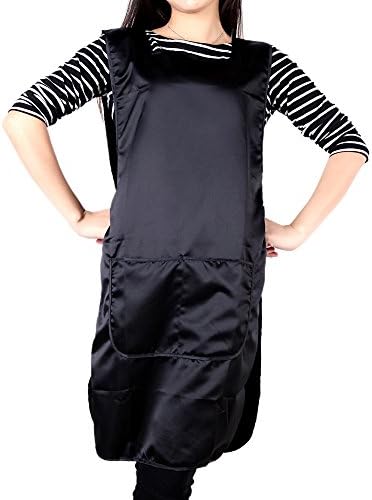 Salon Double Faced Apron Barber Work Wear Cloth Hairdresser Tool Cap Black Hairdressing Cape Hair Care Styling Tools